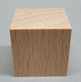 Holzwürfel kantig 3cm Buche